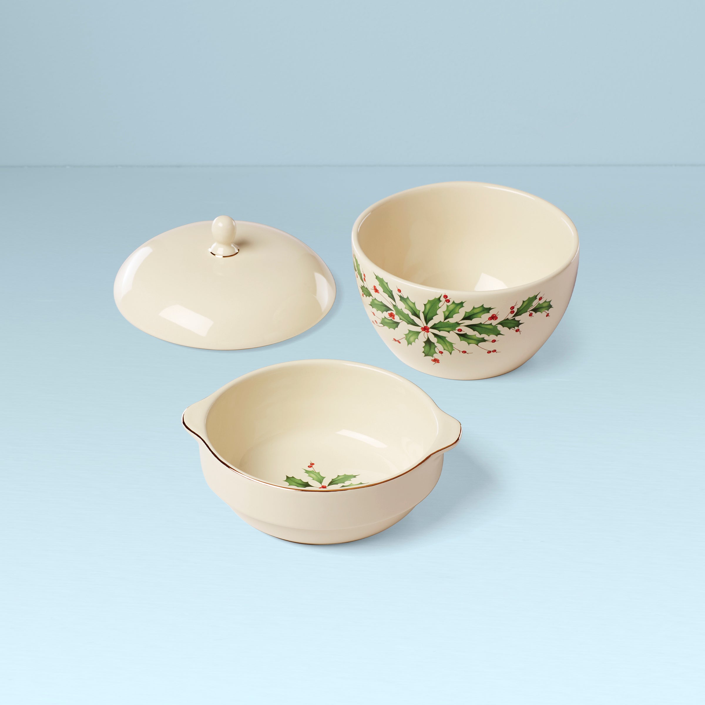 Lenox Premium Holiday Stackable Bowls 3-Piece Set - Image 2