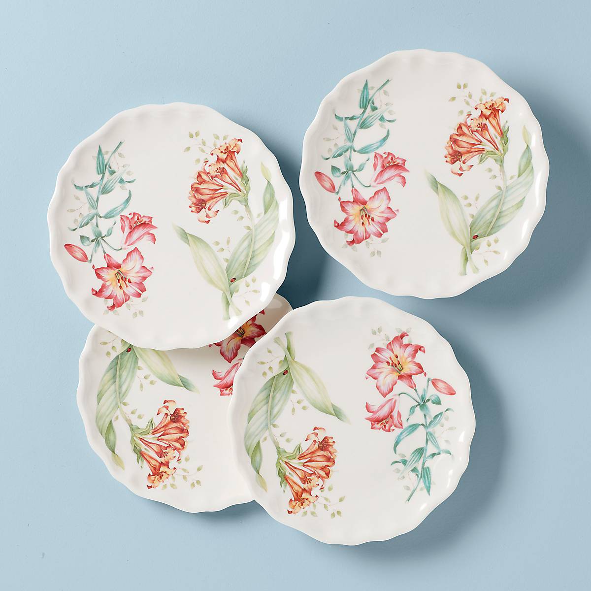 Lenox Premium Butterfly Meadow Melamine Accent Plates, Set of 4