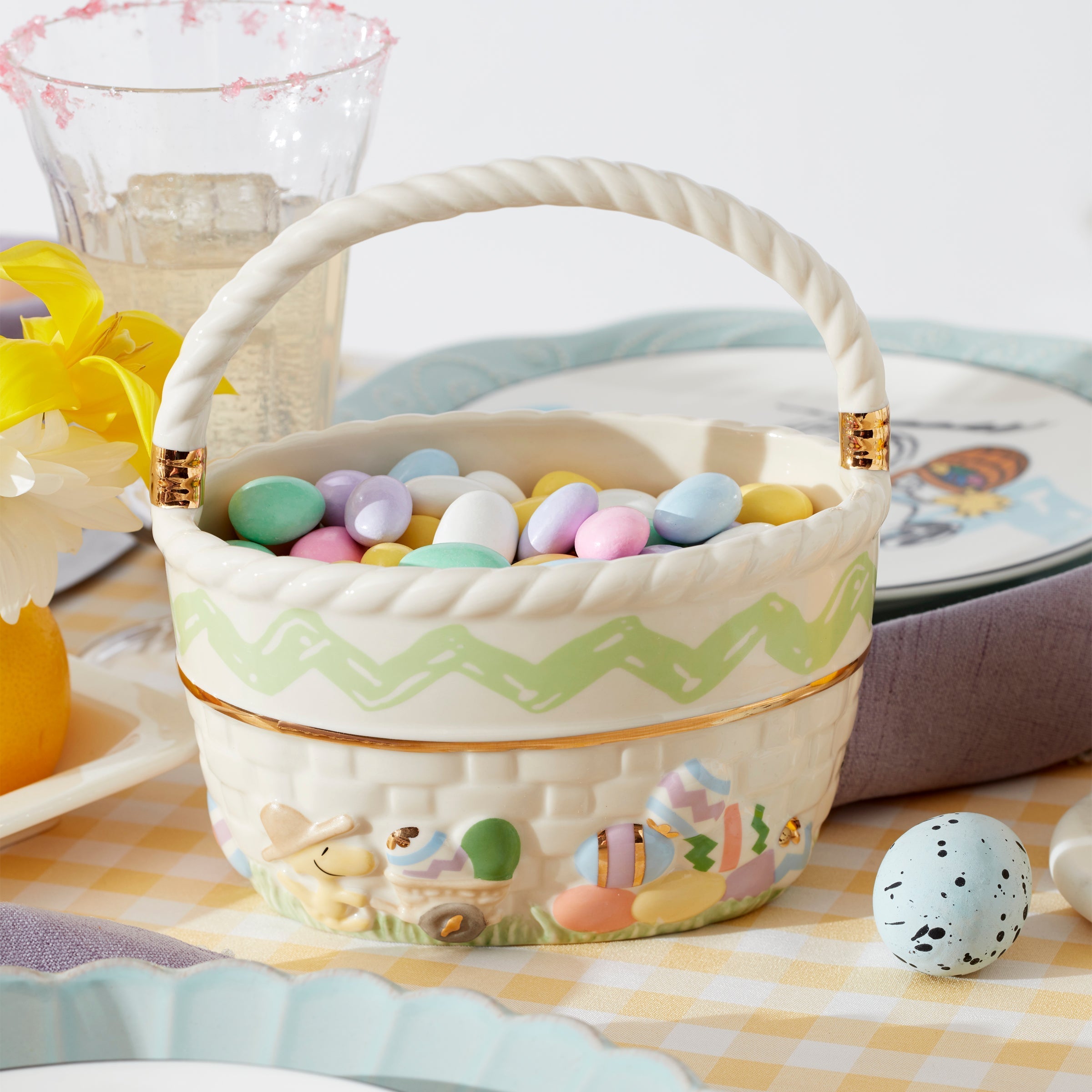 Lenox Premium Snoopy Easter Basket - Image 3