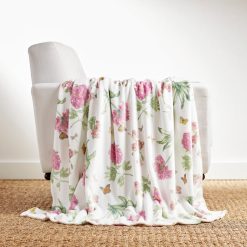 Alternative view of Lenox Premium Butterfly Meadow Bloom Pink Throw Blanket