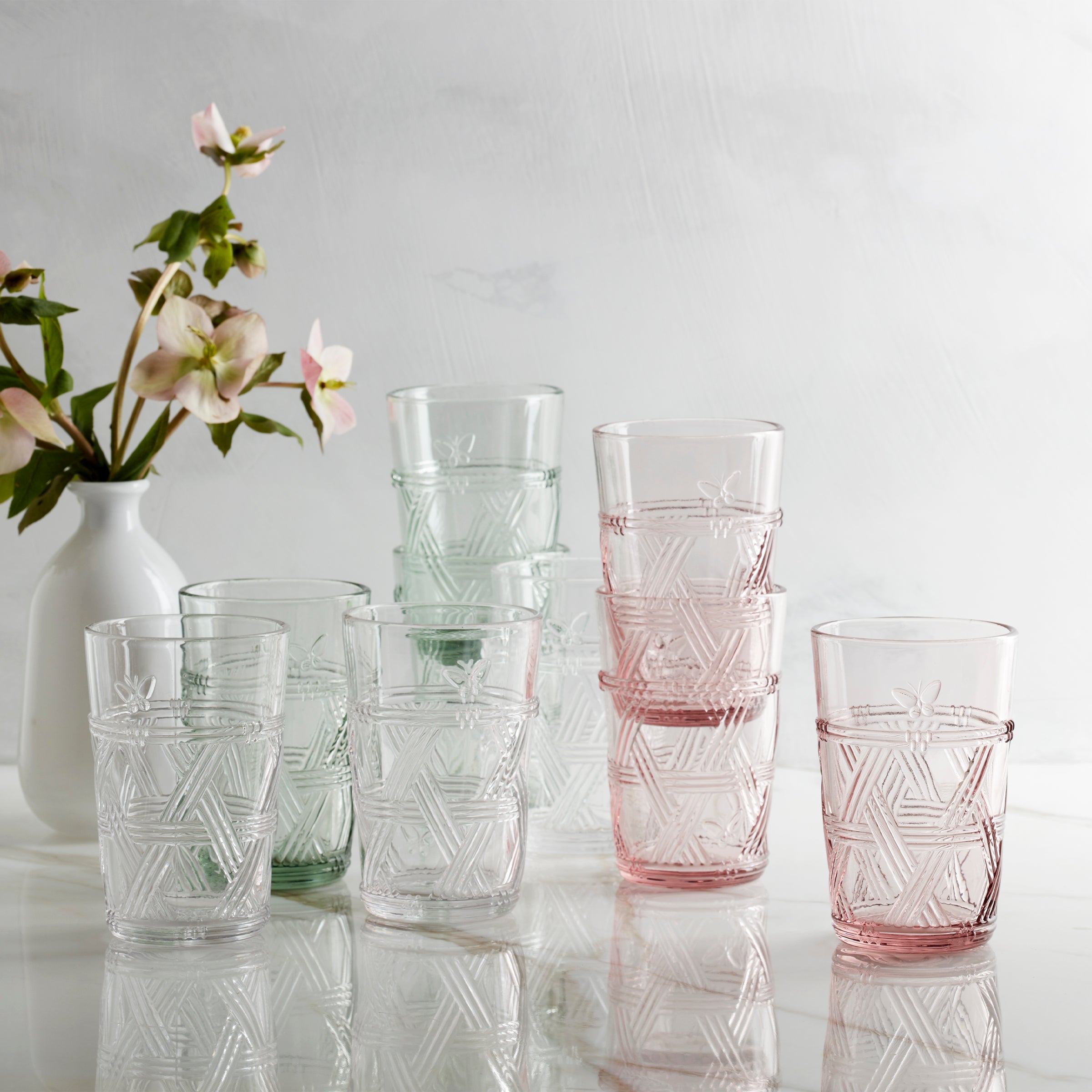 Lenox Premium Butterfly Meadow Green Tall Glasses, Set of 4 - Image 4