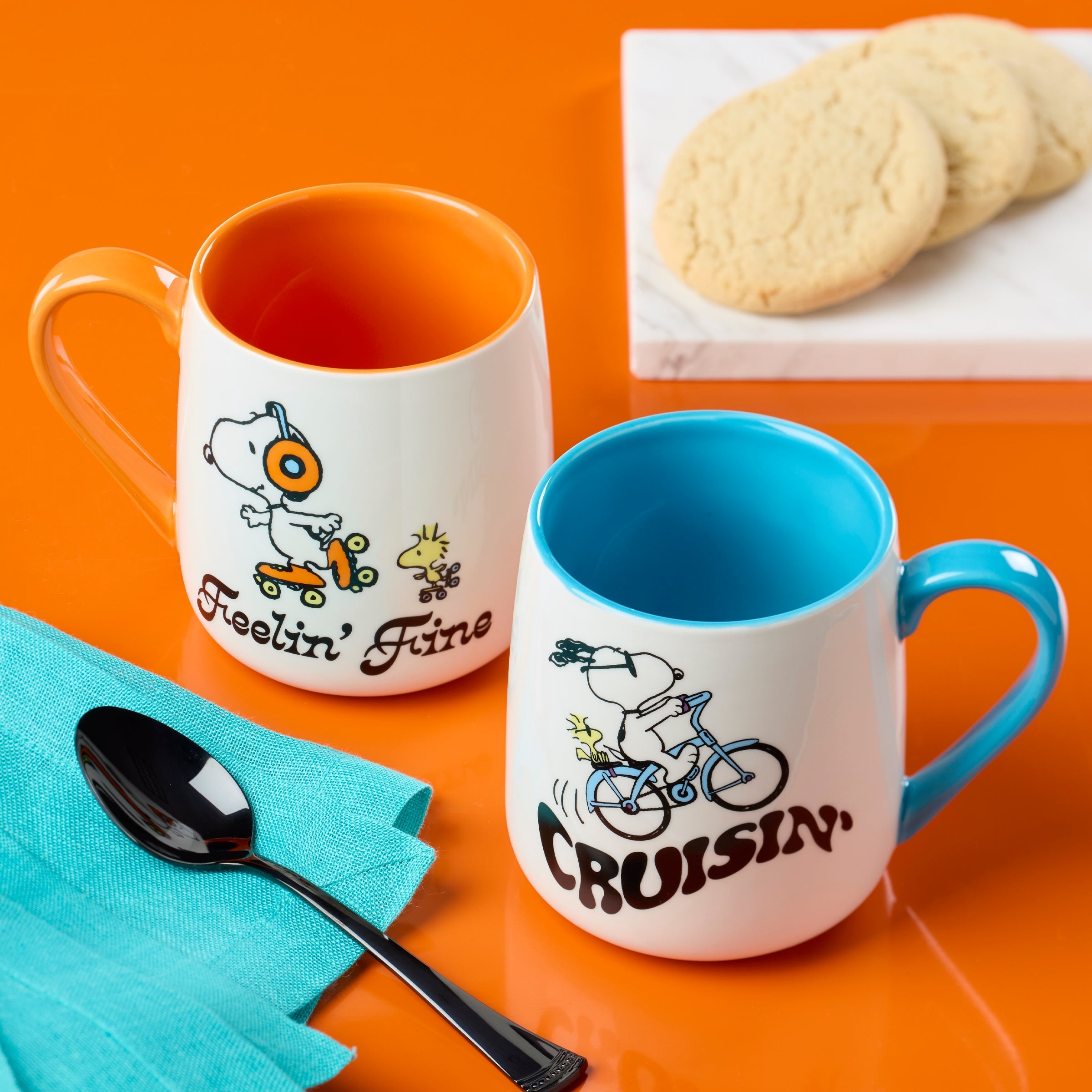 Lenox Premium Peanuts Mugs Cruisin'-Feelin' Fine, Set of 2 - Image 3