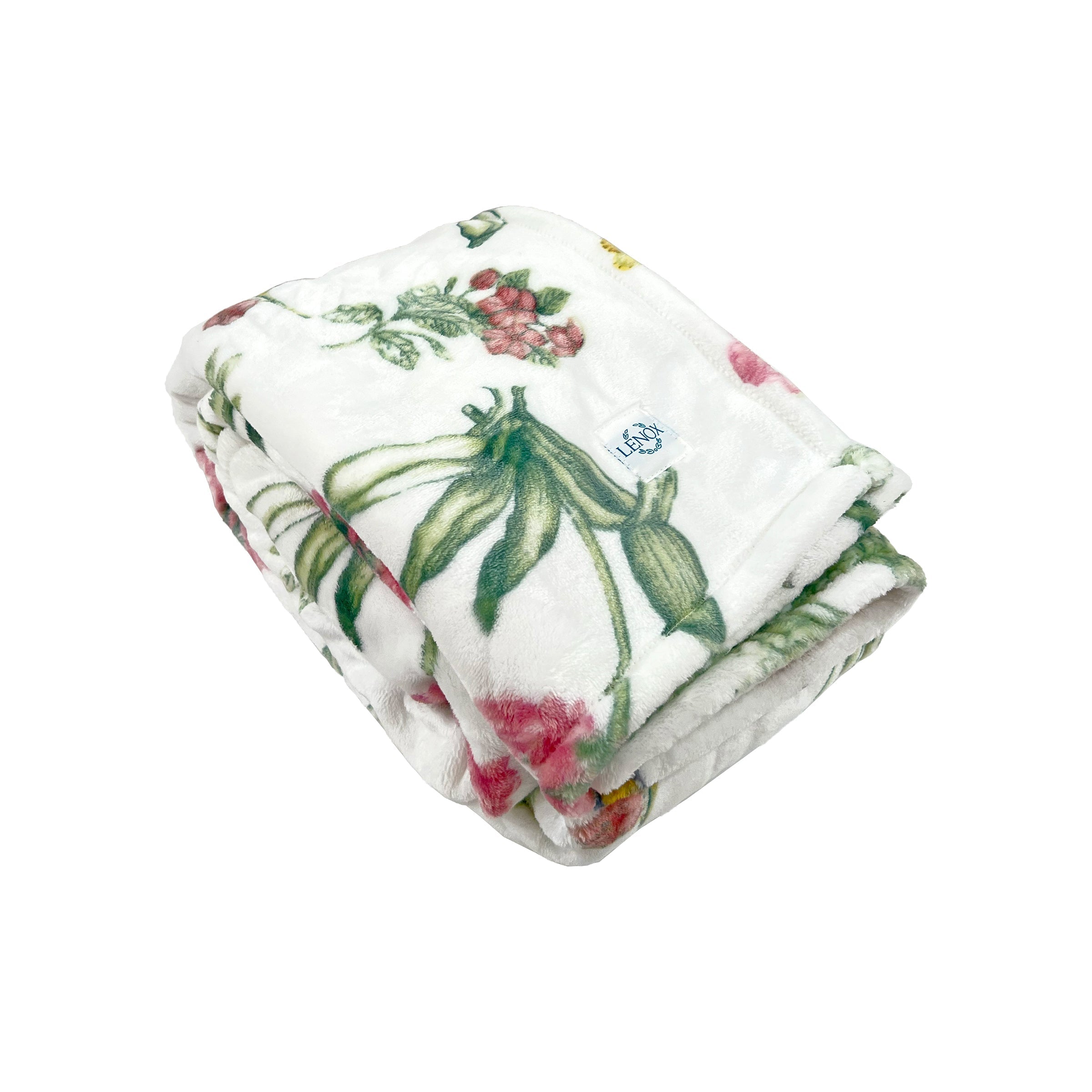 Lenox Premium Butterfly Meadow Bloom Pink Throw Blanket - Image 3
