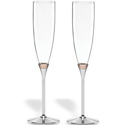 Lenox Premium Rosy Glow 2-Piece Champagne Flute Set