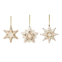 Alternative view of Lenox Premium Pierced Star Ornaments Set of 3