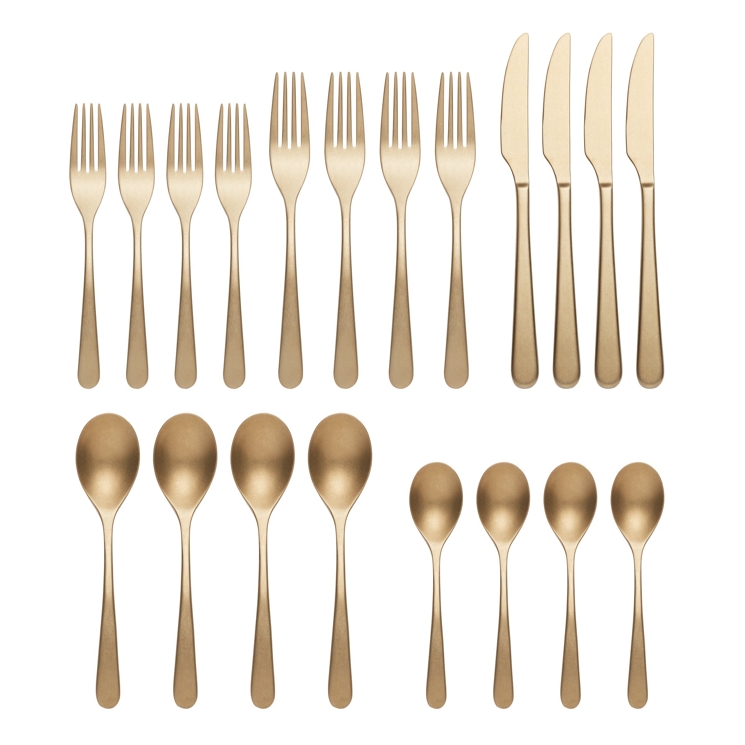 Lenox Premium Kenbrook Champagne Vintage 20-Piece Flatware Set - Image 3