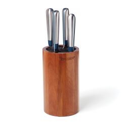 Lenox Premium Keen Acacia 5-Piece Bristle Cutlery Block Set