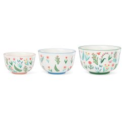 Lenox Premium First Blooms 3-Piece Nesting Bowl Set