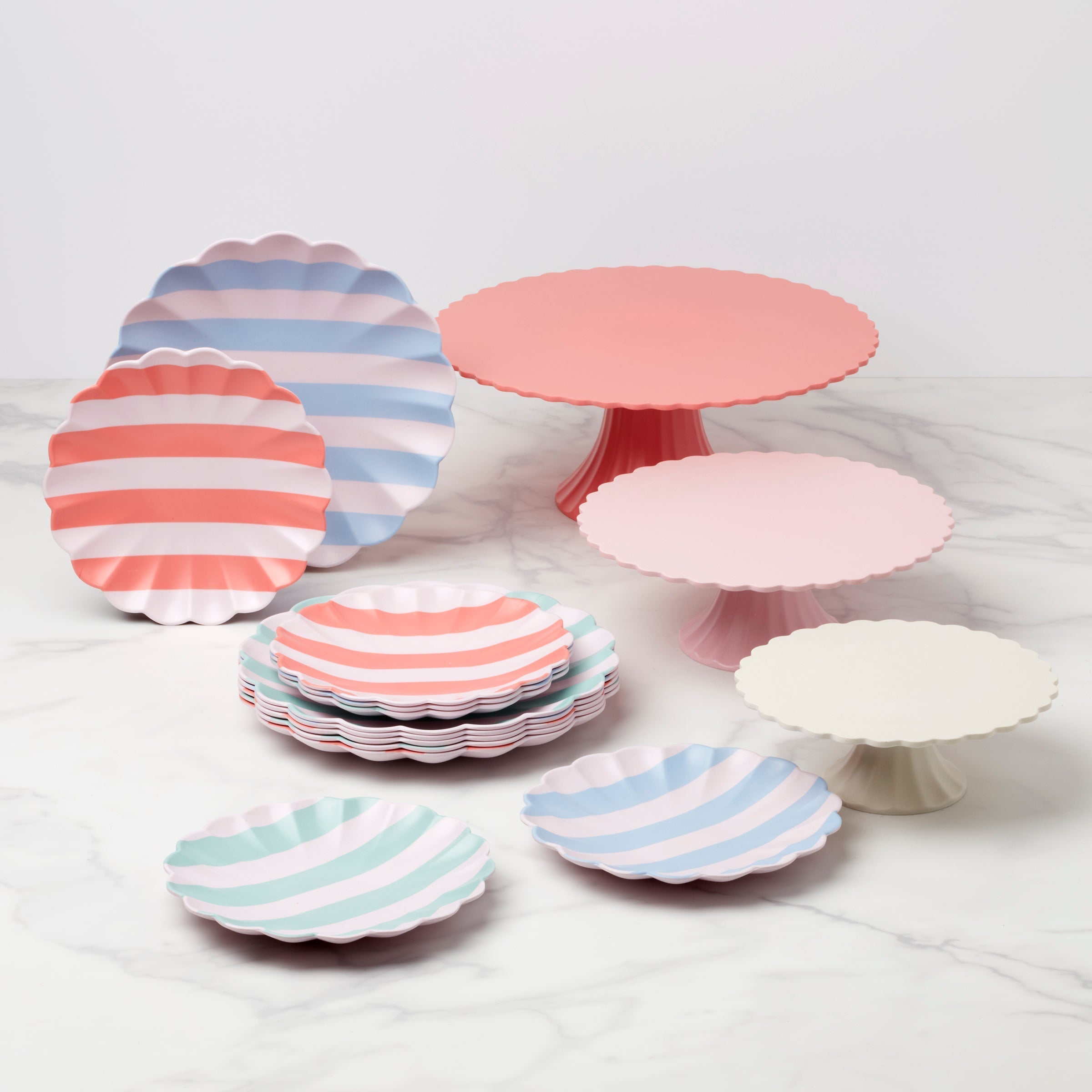 Lenox Premium Bamboo Pink Medium Cake Stand - Image 5