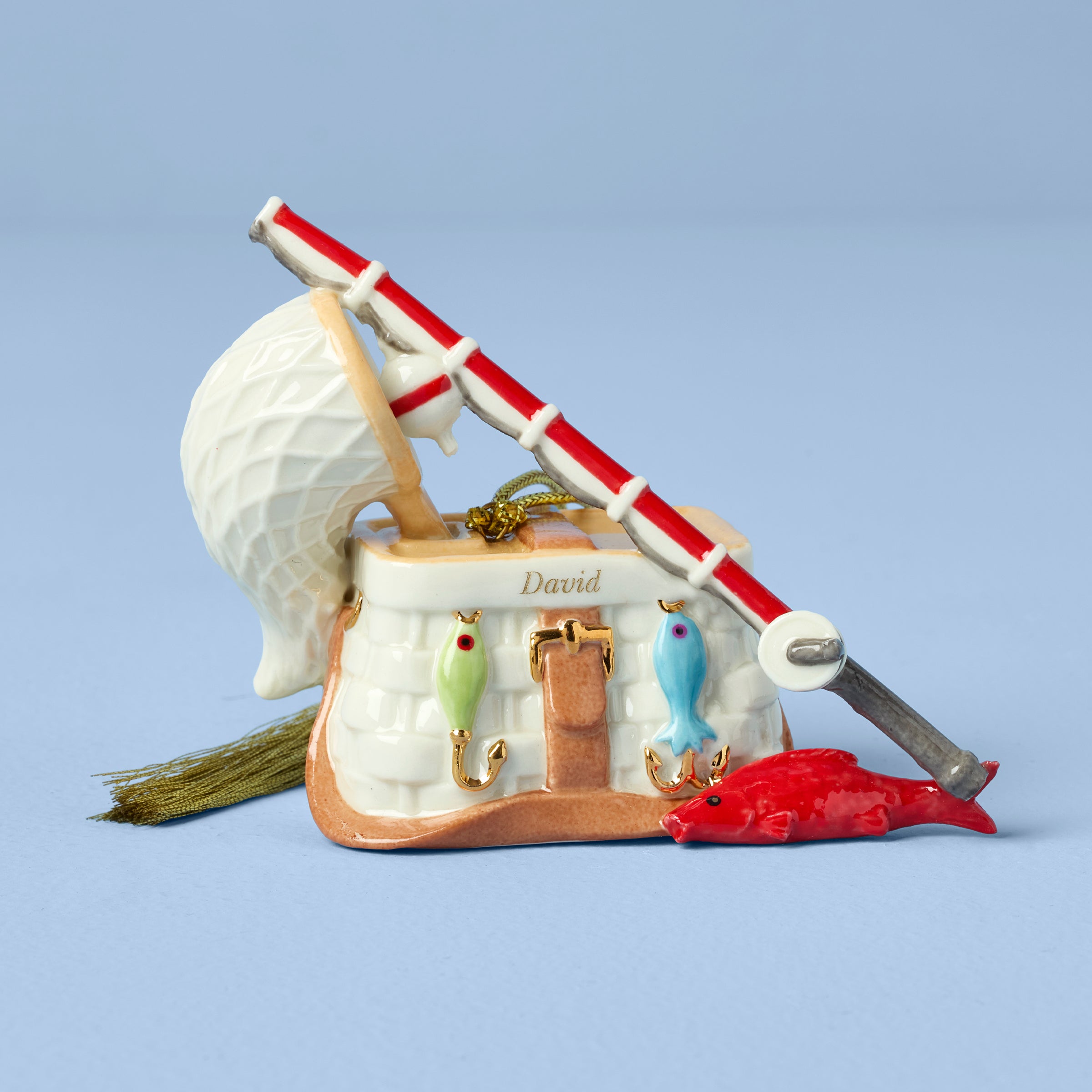 Lenox Premium Personalized Gone Fishing Ornament