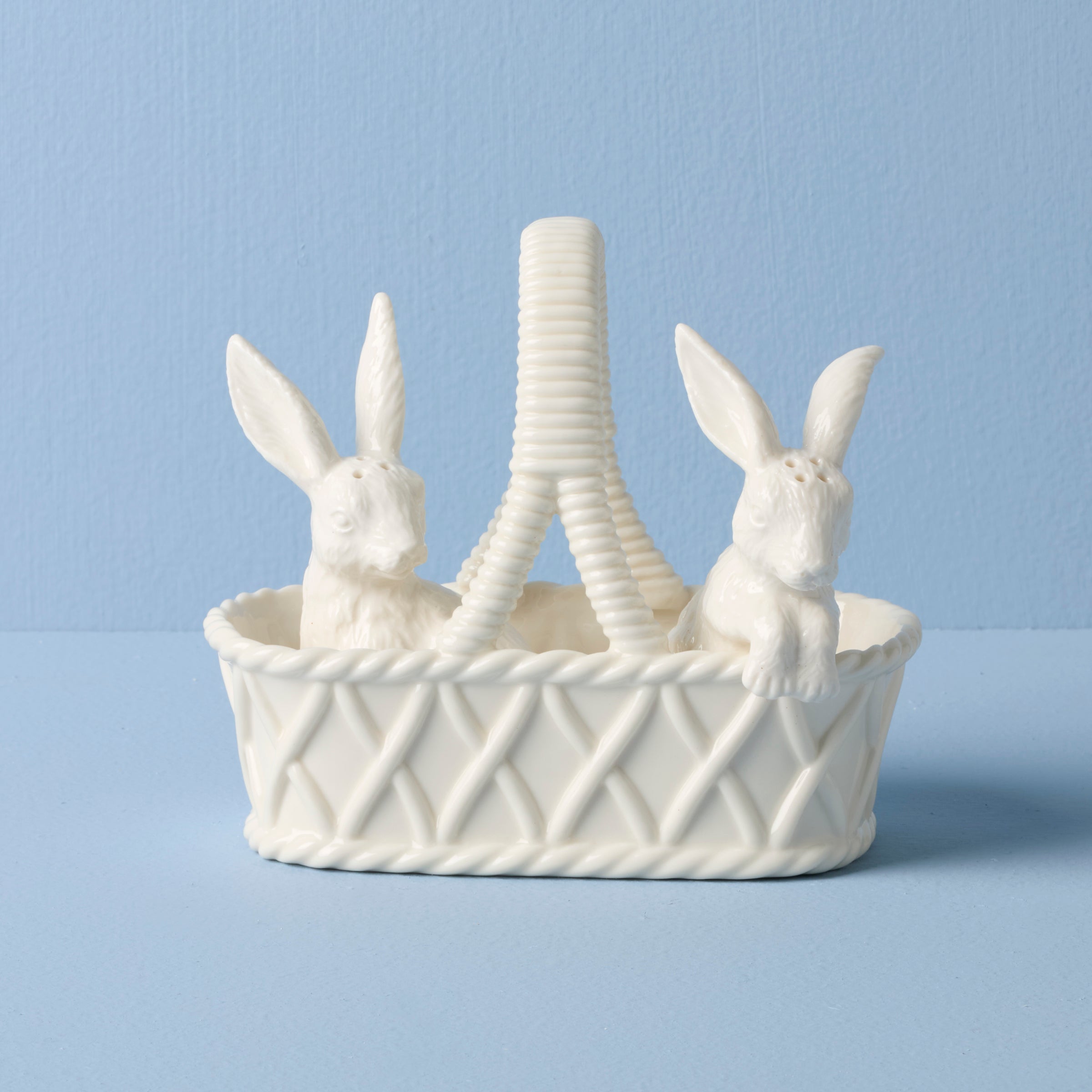 Lenox Premium Wicker Creek Bunny Salt & Pepper Set