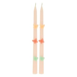 Lenox Premium Butterfly Taper Candles, Set of 2