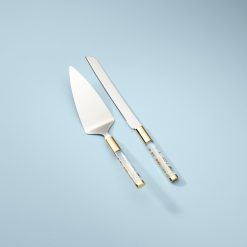 Lenox Premium Opal Innocence 2-Piece Cake Knife & Server Set
