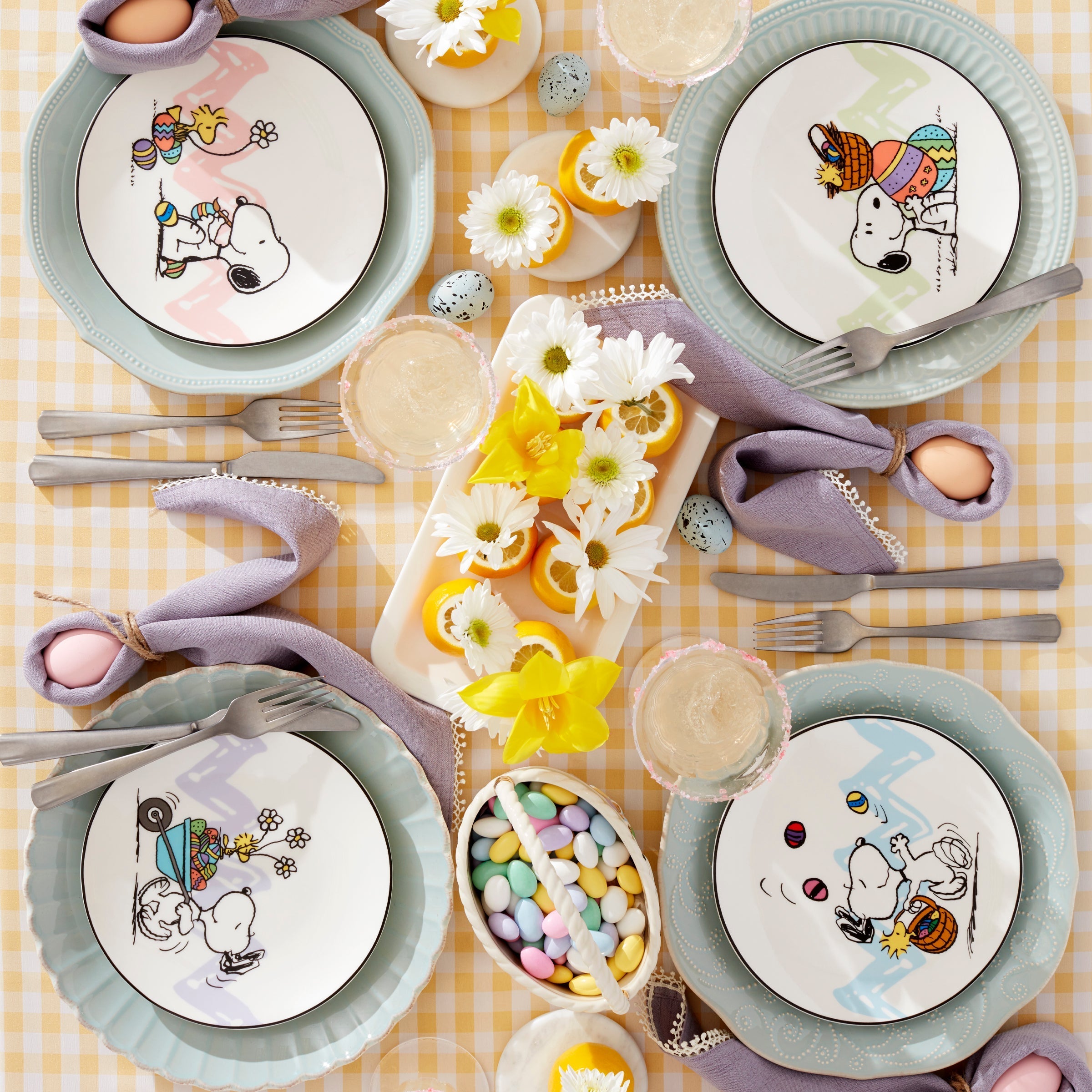 Lenox Premium Snoopy Easter Accent Plates, Set of 4 - Image 4