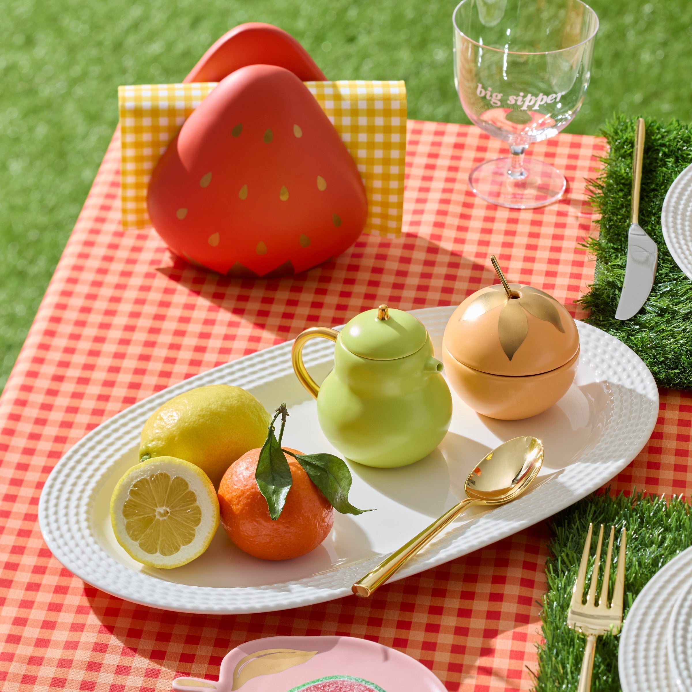 Lenox Premium Tutti Fruity Strawberry Sponge/Napkin Holder - Image 2