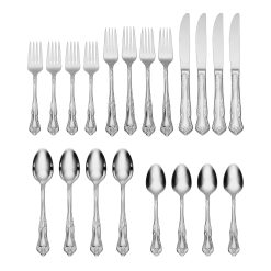 Alternative view of Lenox Premium Azalea 20-Piece Flatware Set