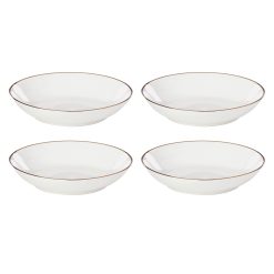 Lenox Premium Trianna White Pasta Bowls, Set of 4