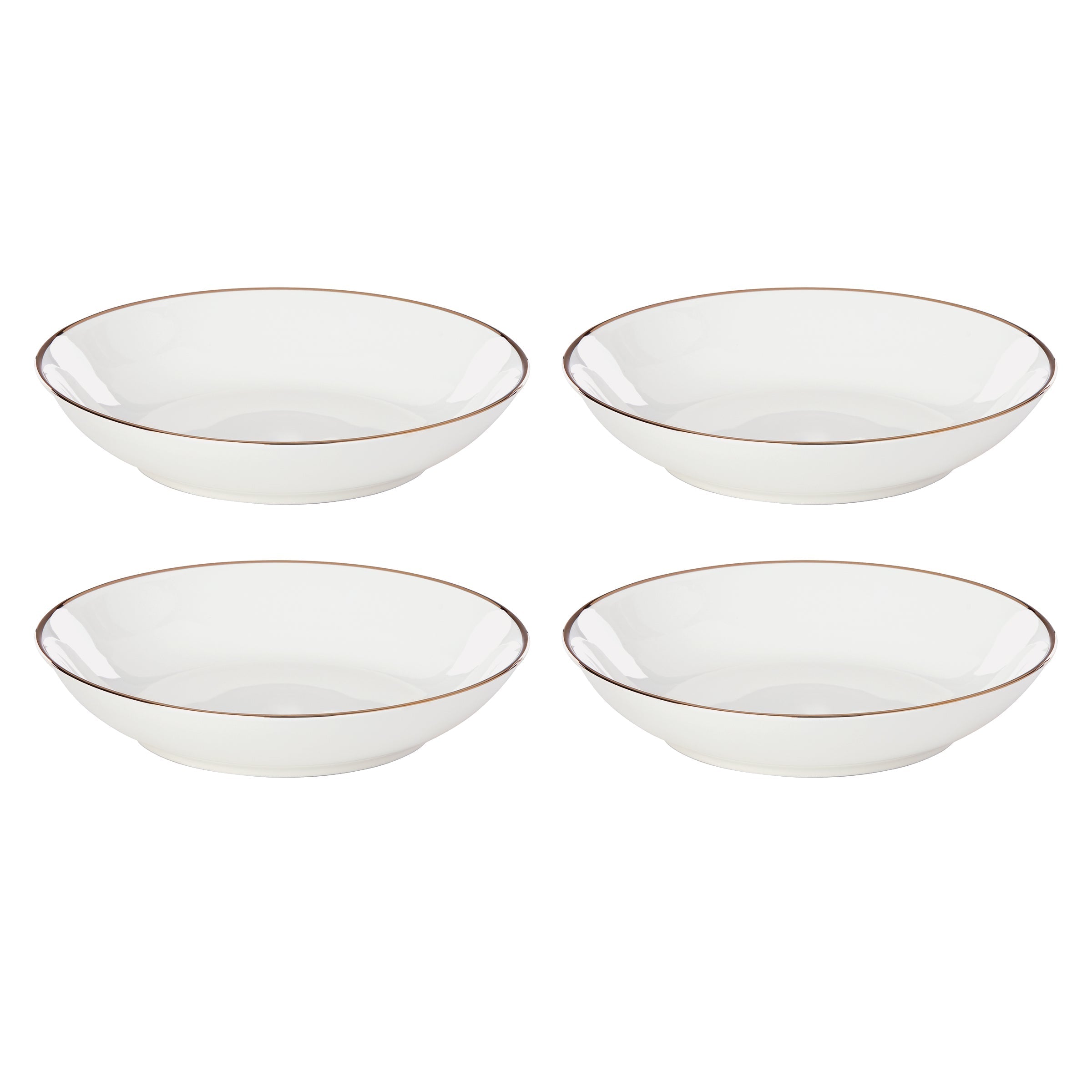 Lenox Premium Trianna White Pasta Bowls, Set of 4