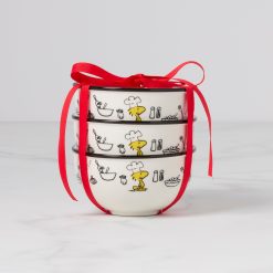 Lenox Premium Chef Snoopy Mini Bowls, Set of 3