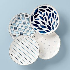 Lenox Premium Blue Bay Dessert Plates, Set of 4