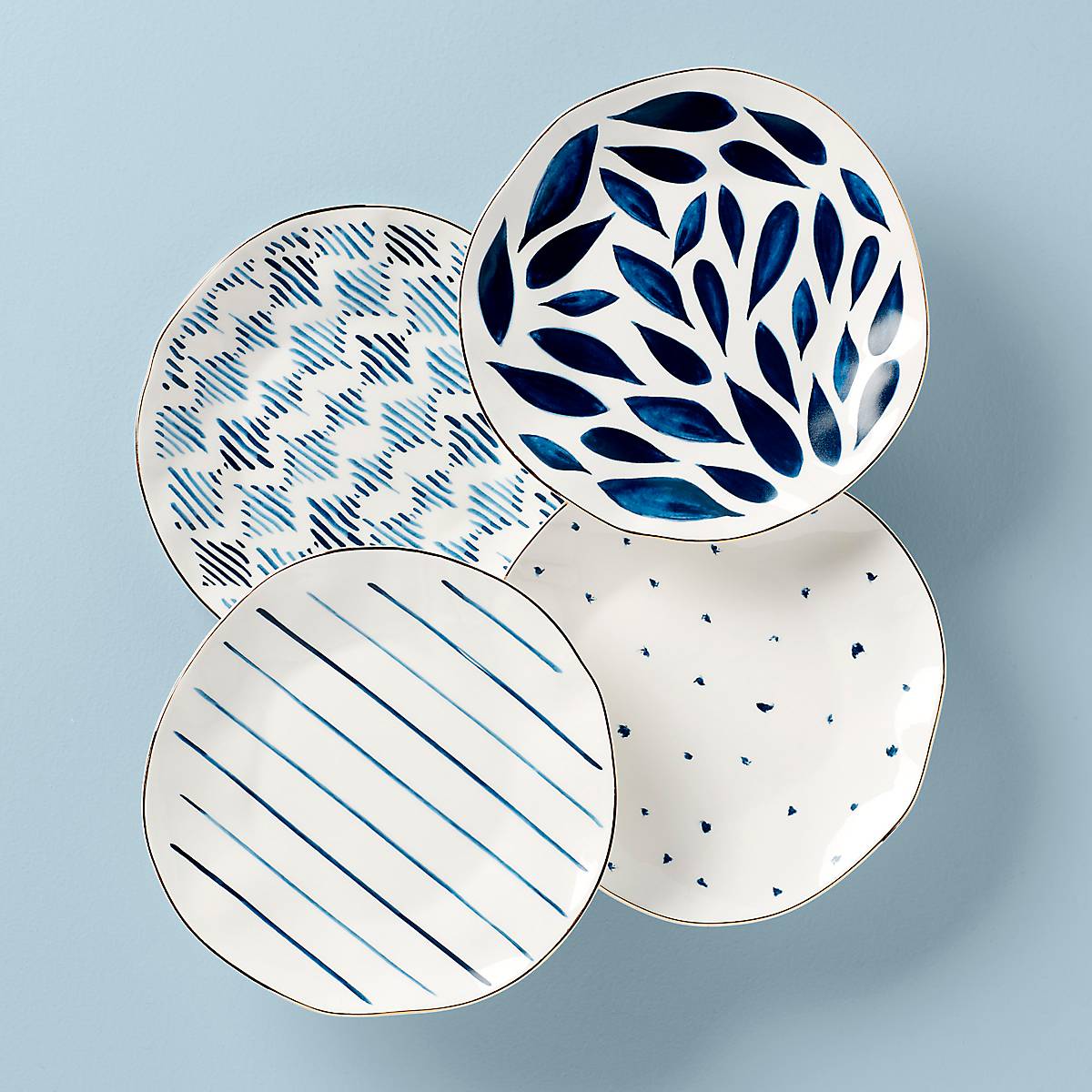 Lenox Premium Blue Bay Dessert Plates, Set of 4