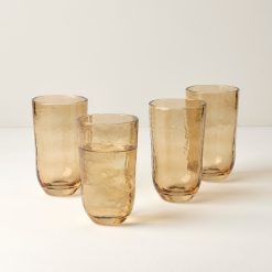 Alternative view of Lenox Premium Homespun Amber Tall Tumbler - Set Of 4