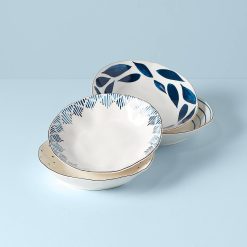 Lenox Premium Blue Bay Pasta Bowls, Set of 4