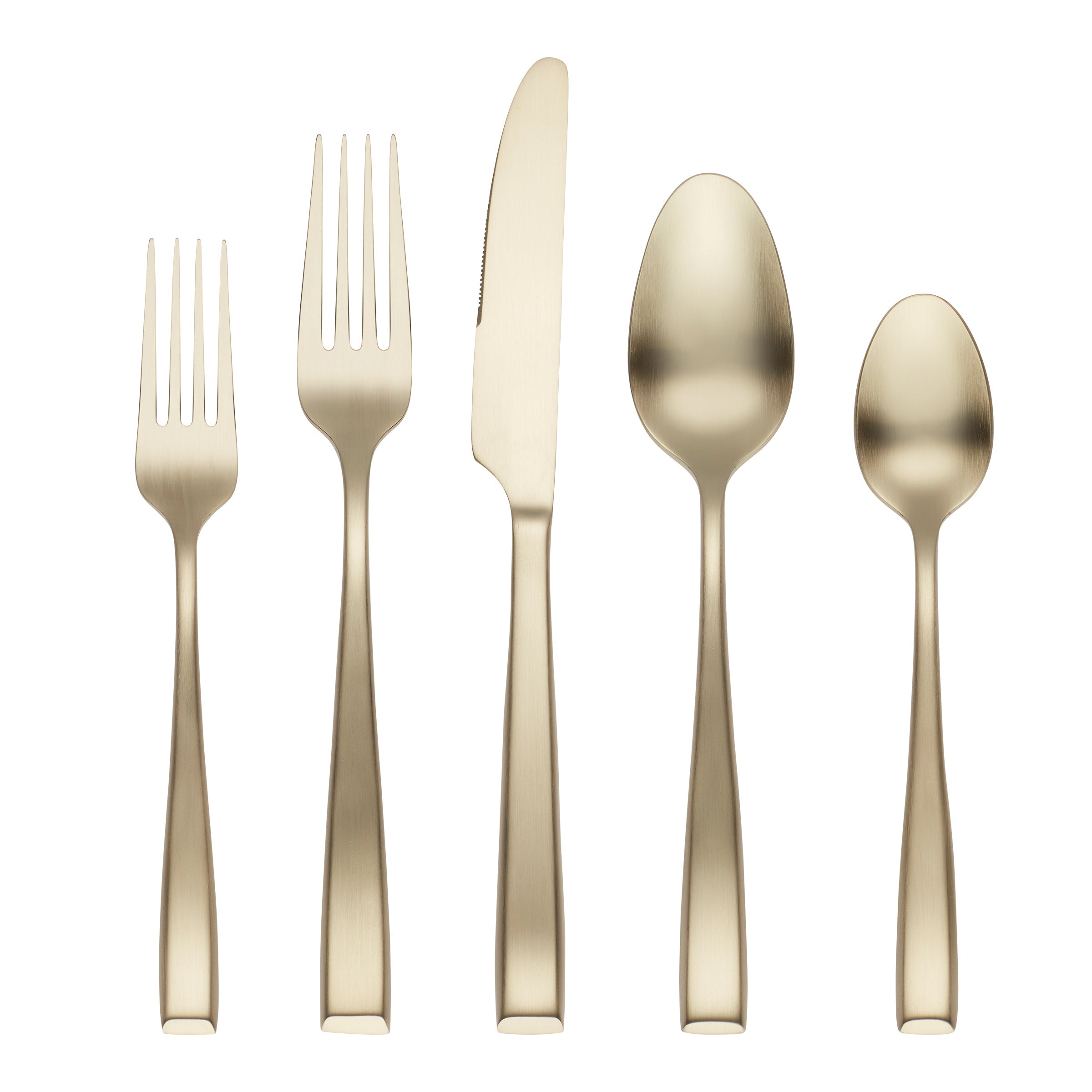 Lenox Premium Samira Champagne Satin 20-Piece Flatware Set