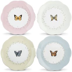 Alternative view of Lenox Premium Butterfly Meadow 4-Piece Dessert Set