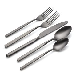 Alternative view of Lenox Premium Mercer Gunmetal 5-Piece Place Setting