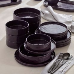 Alternative view of Lenox Premium Modulus Nightshade 16-Piece Dinnerware Set