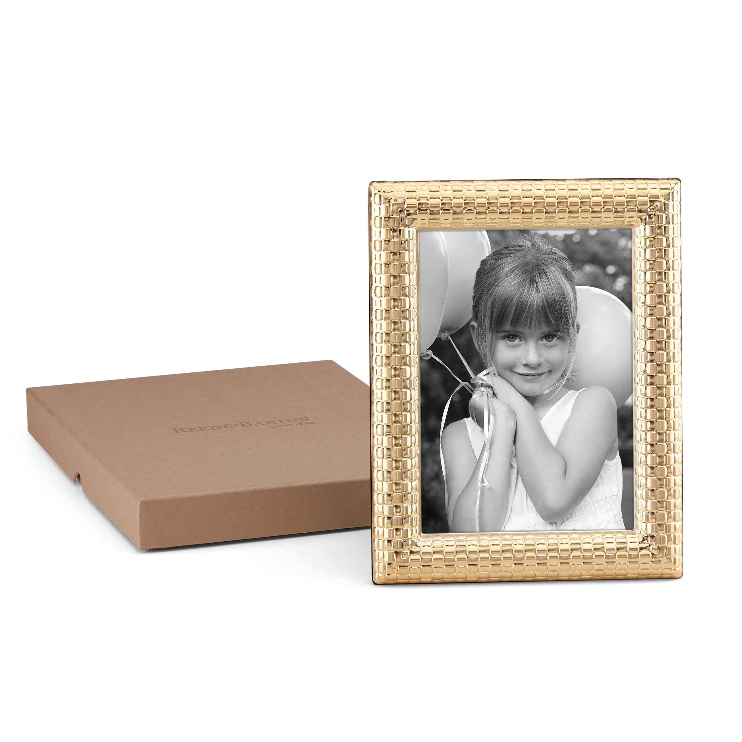 Lenox Premium Watchband Satin Gold 5x7 Photo Frame - Image 3