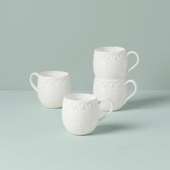 Lenox Premium Wicker Creek Mugs, Set of 4