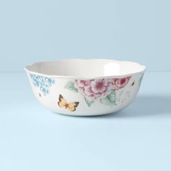 Alternative view of Lenox Premium Butterfly Meadow Hydrangea Large Serving Bowl