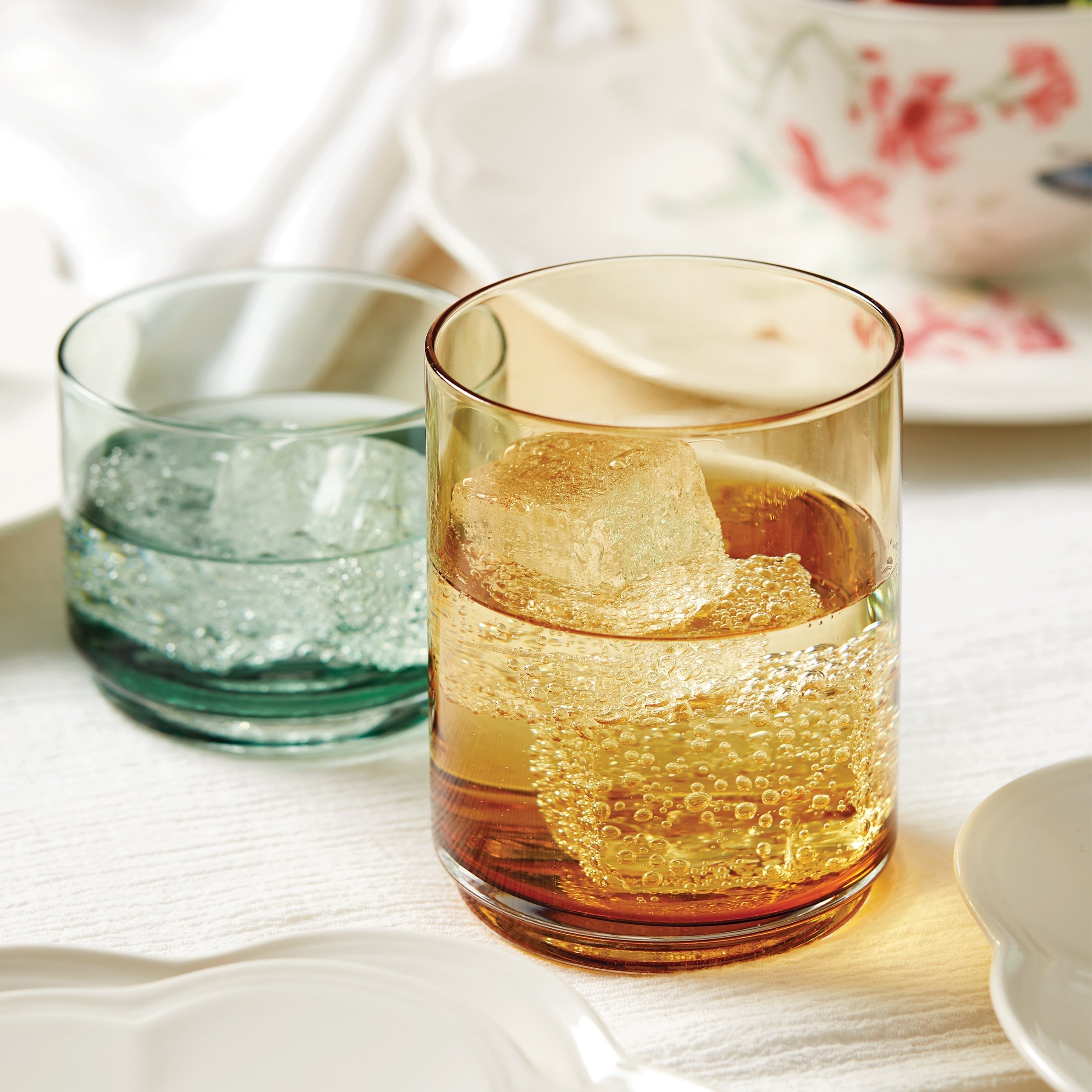 Lenox Premium Tuscany Classics Stackable Amber Short Glasses, Set of 4 - Image 5