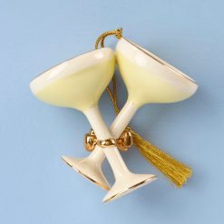 Alternative view of Lenox Premium Personalized Champagne Glasses Ornament