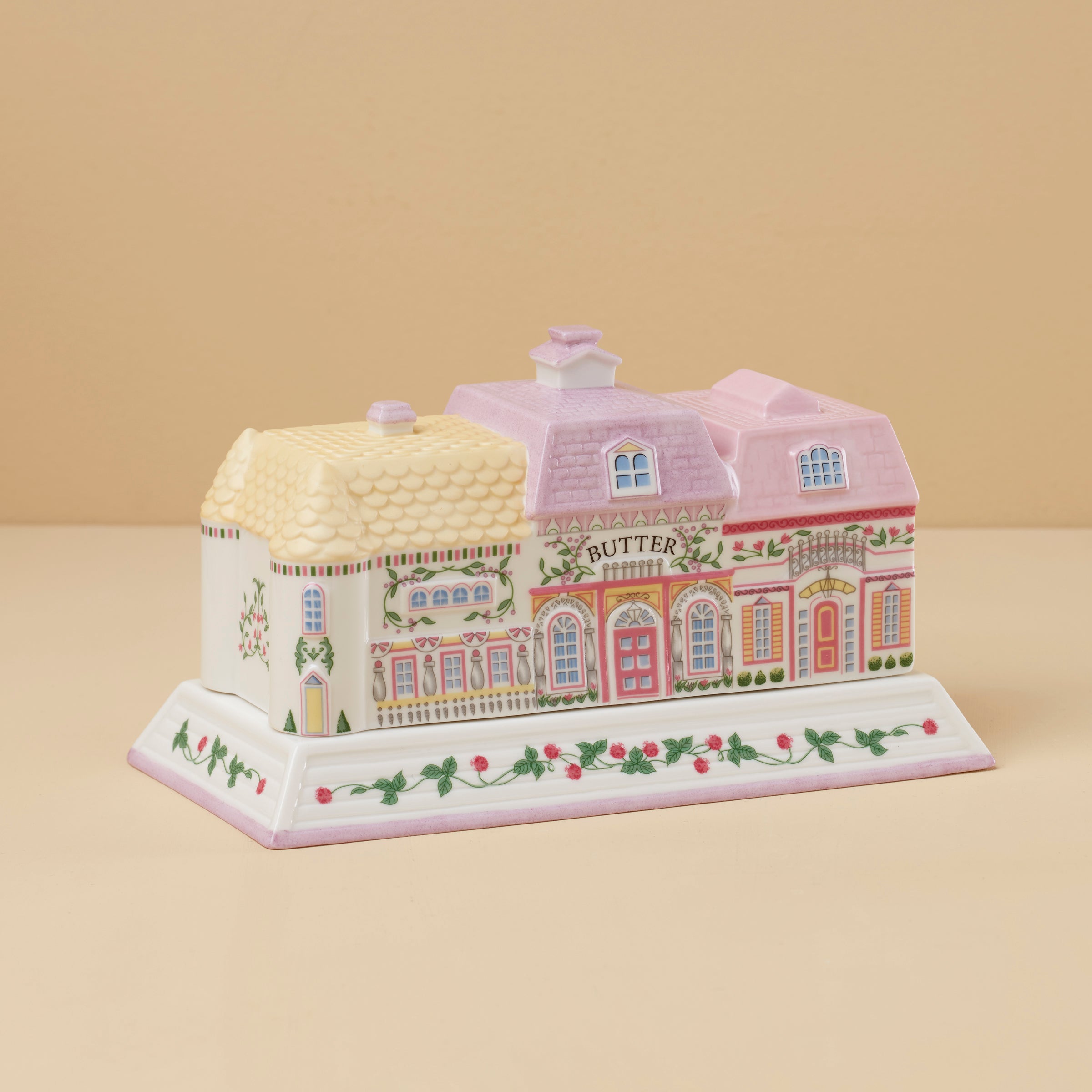 Lenox Premium Lenox Spice Village Covered Butter Dish