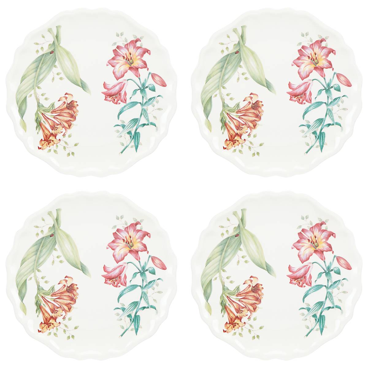 Lenox Premium Butterfly Meadow Melamine Accent Plates, Set of 4 - Image 5