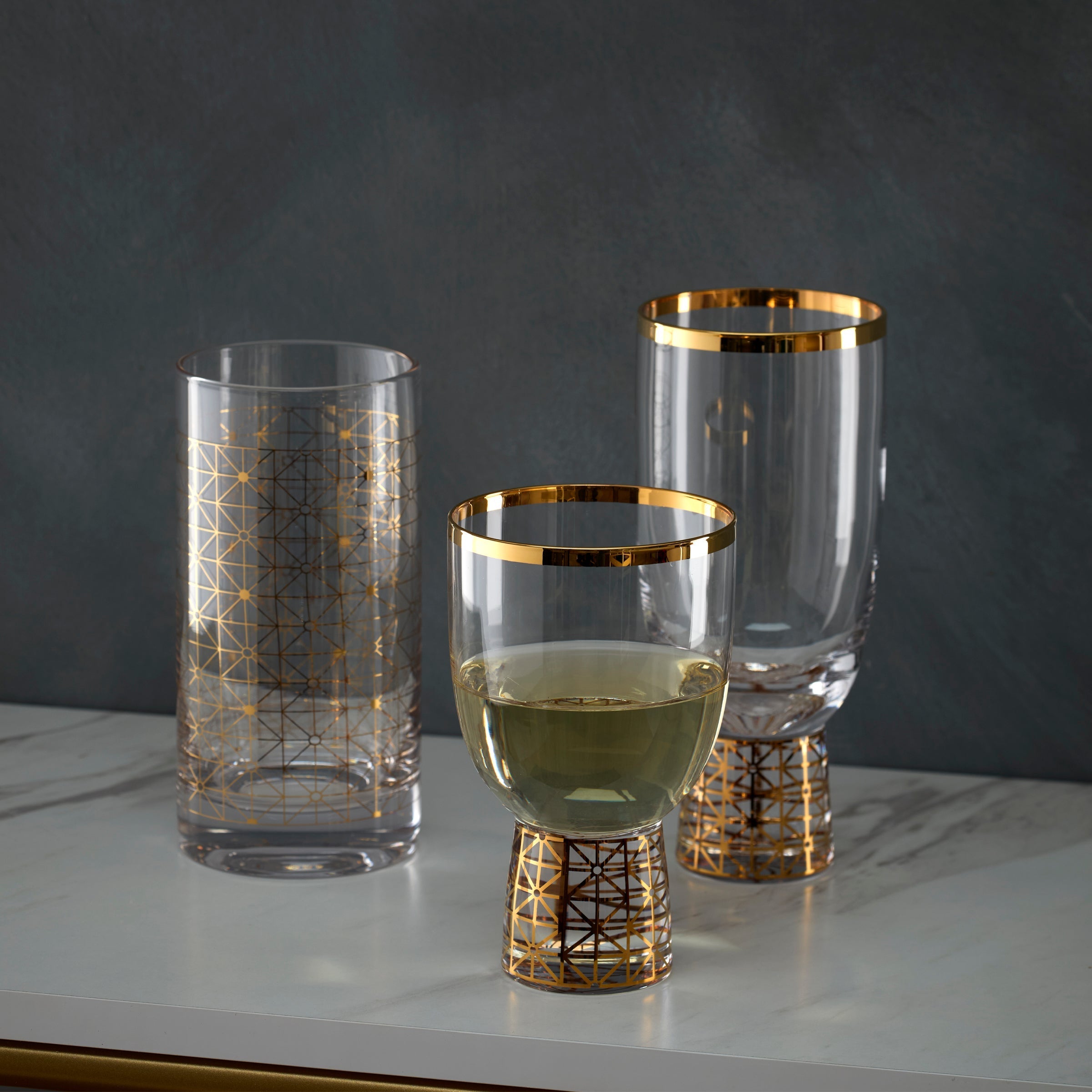 Lenox Premium Tuscany Classics Gold Dust Highball Glasses, Set of 4 - Image 4