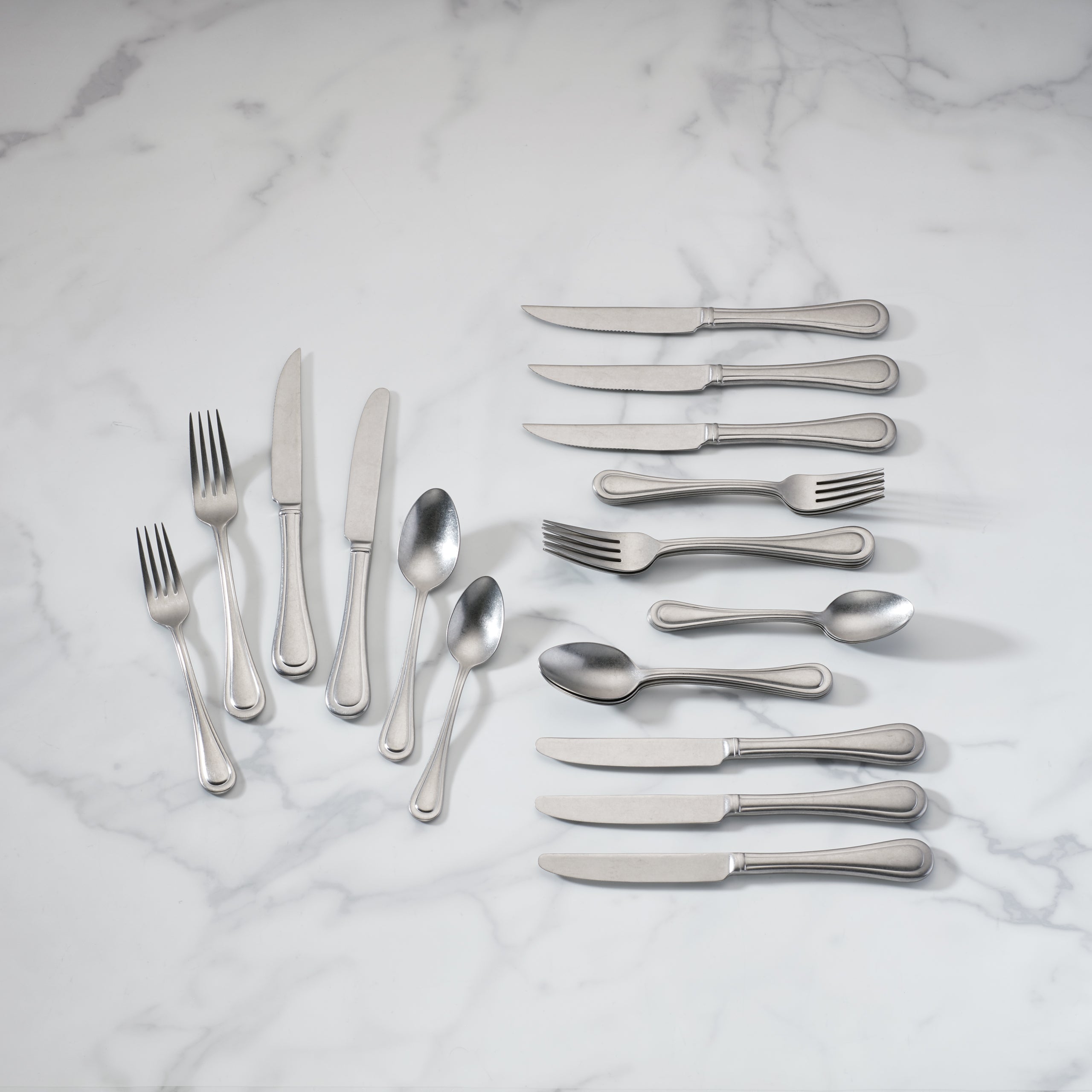 Lenox Premium Textured Neutrals 24-Piece Flatware Set - Image 2