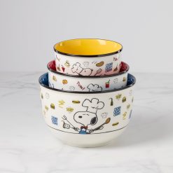 Alternative view of Lenox Premium Chef Snoopy 3-Piece Bowl Set