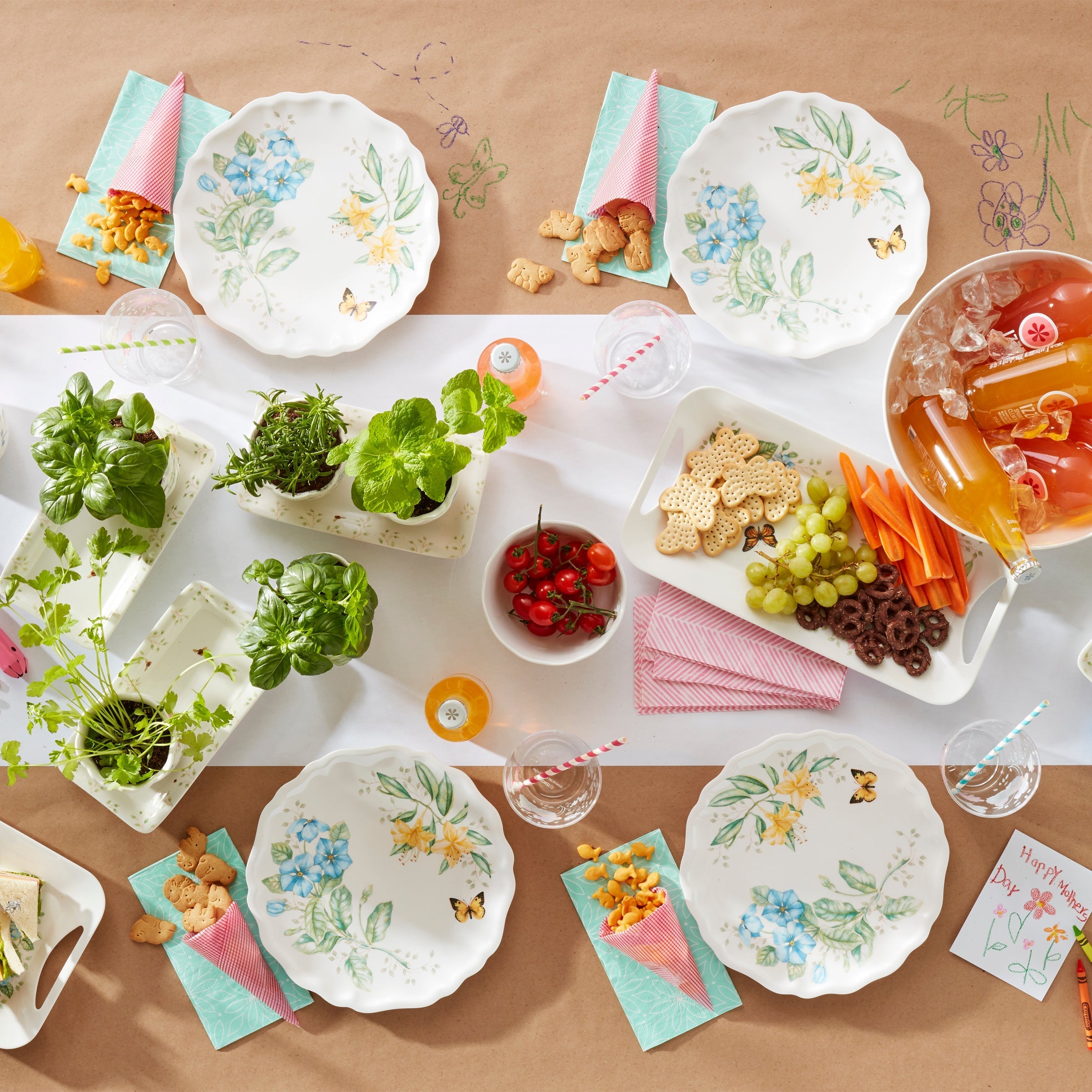 Lenox Premium Butterfly Meadow Melamine All-Purpose Bowls, Set of 4 - Image 2