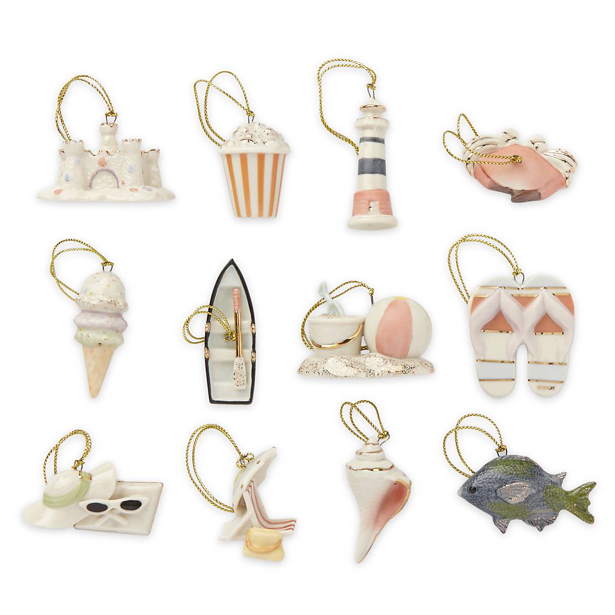 Lenox Premium Summer 12-Piece Mini Ornament Set - Image 3