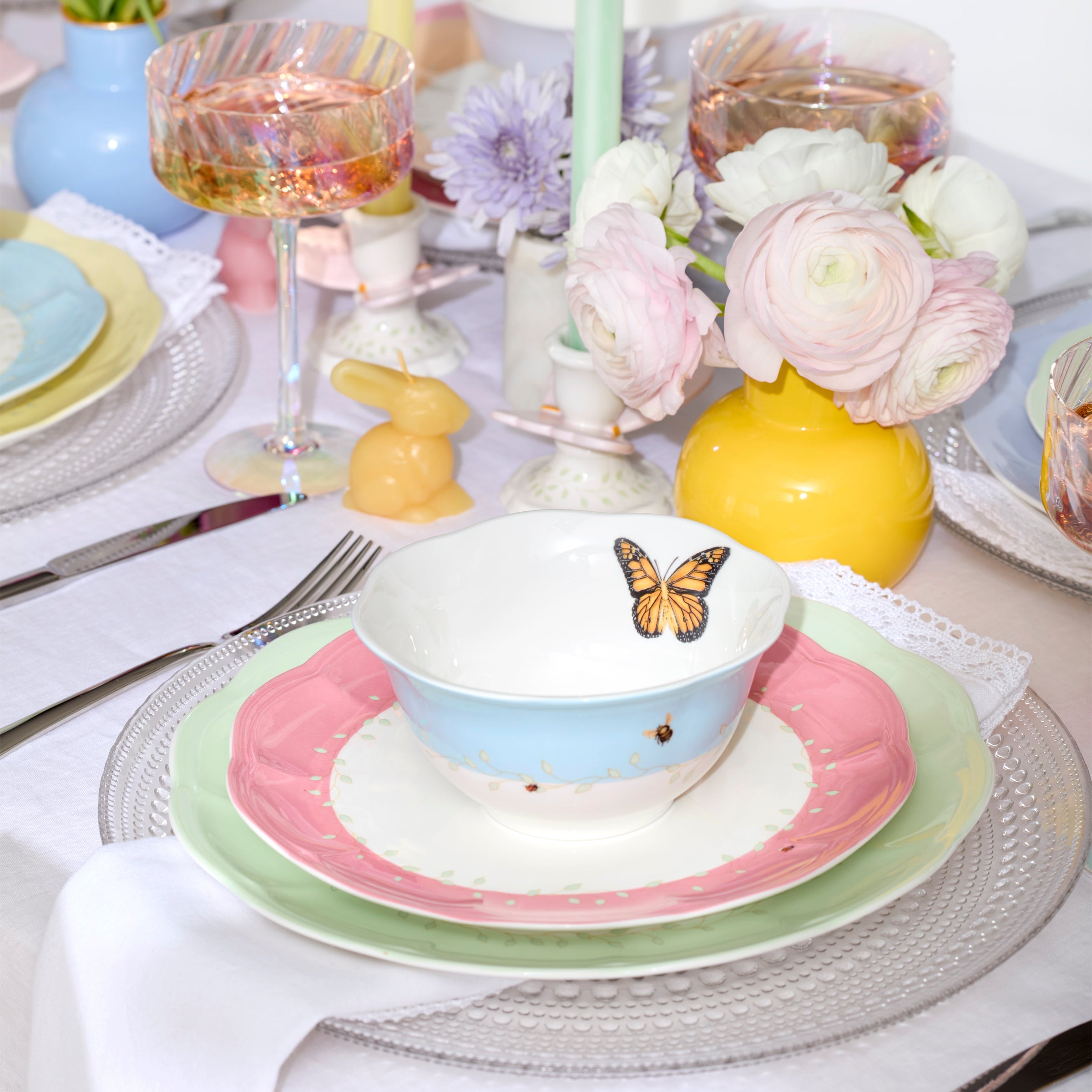 Lenox Premium Butterfly Meadow Colors 4-Piece Dessert Bowl Set - Image 3