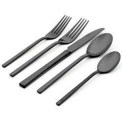 Lenox Premium Allay Midnight 20-Piece Flatware Set