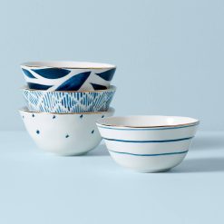 Lenox Premium Blue Bay Dessert Bowls, Set of 4