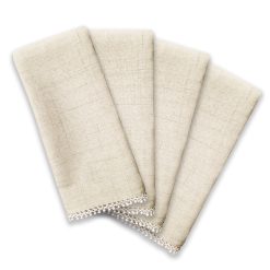 Alternative view of Lenox Premium French Perle Natural 19x19 Napkins, Set of 4