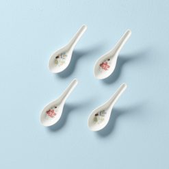 Lenox Premium Butterfly Meadow Soup Spoons, Set of 4