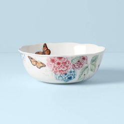 Lenox Premium Butterfly Meadow Hydrangea Large Serving Bowl