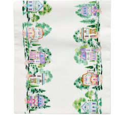 Alternative view of Lenox Premium Lenox Spice Village Print Embroidered 14x70 Table Runner